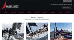 Desktop Screenshot of diverseyachts.com
